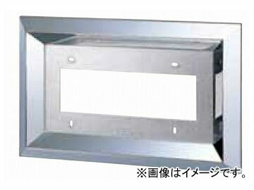 ジェットイノウエ ナンバープレート枠 クロームメッキ 大型用 50mm角 501167 License plate frame