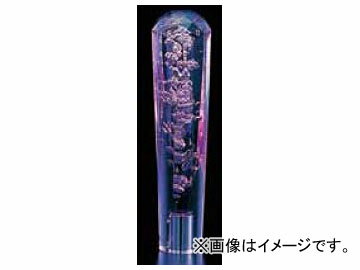 ジェットイノウエ ダイヤモンドカット泡シフトノブ パープル 50mmφ、200mm 口径：10×1.25 560656 Diamond cut foam shift knob