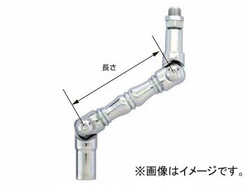 ジェットイノウエ ツイストエクステンションレバー クロームメッキ 90mm 566243 Twist extension lever