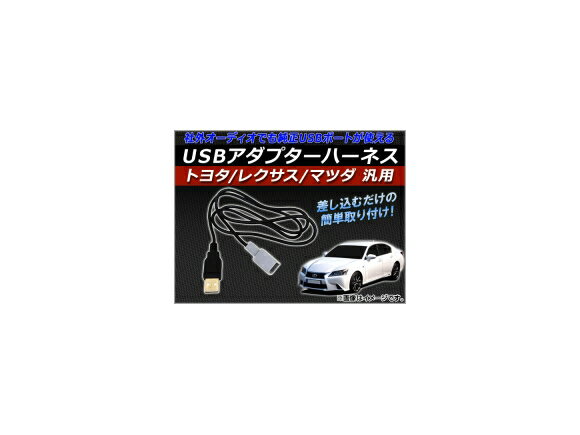 AP USBアダプターハーネス 約76cm 12V 汎用 AP-EC026 adapter harness