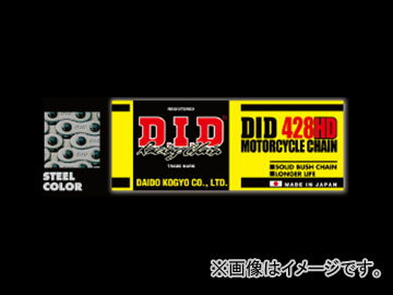 D.I.D スタンダード ノンシールチェーン スチール 108L スズキ K125 125cc 2輪 Non seal chain