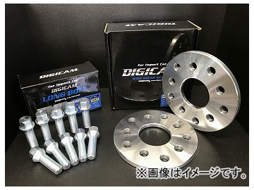 デジキャン ワイドトレッドスペーサー+ボルトセット 10mm ハブ無 ボルト40mm BMW 1シリーズ 2004年～ Wide tread spacer bolt set