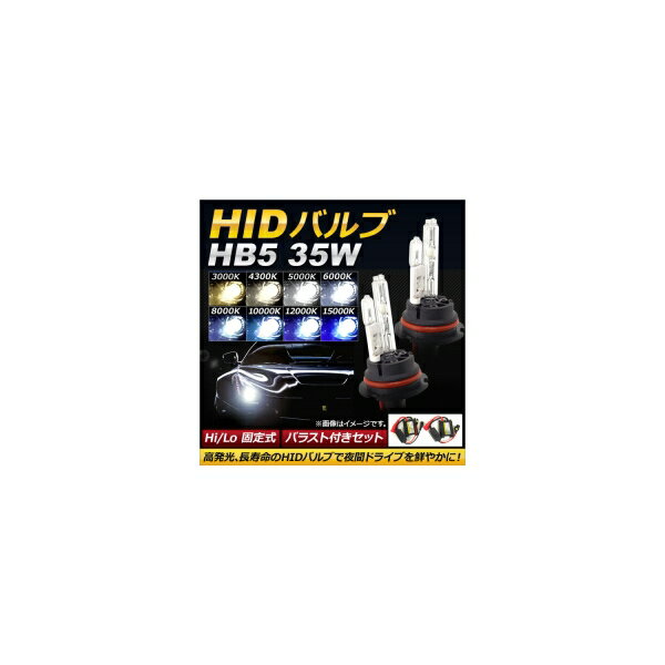 AP HIDバルブ/HIDバーナー バラスト付き 35W HB5 Hi/Lo 固定式 選べる8ケルビン AP-HD091 With valve burner ballast