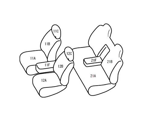 ベレッツァ ワイルドステッチDX シートカバー トヨタ タウンエースノア/ライトエースノア SR/CR 選べる19パイピングカラー カラー2 T232 Seat Cover