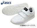 アシックス/ASICS 静電気帯電防止靴 ウィンジョブ 351 FIE351 0101:ホワイト×ホワイト Static electricity antistatic shoes