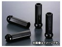 デジキャン クロモリレーシングナット ブラック 17HEX貫通 P1.5 70mm 入数：1セット(4本入) ミツビシ デリカ D：5 CV#W 2007年01月～ Chromoly racing nut