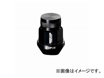 デジキャン アルミレーシングナット ブラック 19HEX袋 P1.5 35mm 入数：1セット(20本入) トヨタ ウィッシュ Aluminum racing nut