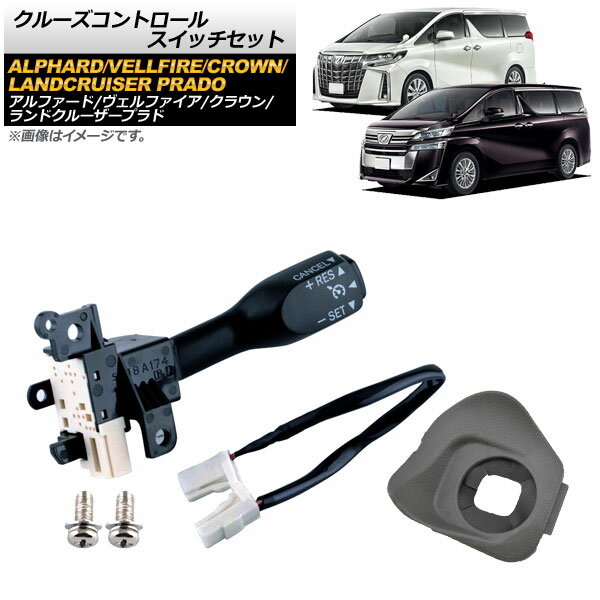 クルーズコントロールスイッチセット トヨタ ランドクルーザープラド GDJ15/TRJ15 2017年～ グレー Cruise control switch set