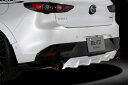 ブリッツ/BLITZ エアロスピードRコンセプト リアサイドスポイラー ジェットブラックマイカ塗装済 マツダ MAZDA3 FASTBACK Rear side spoiler