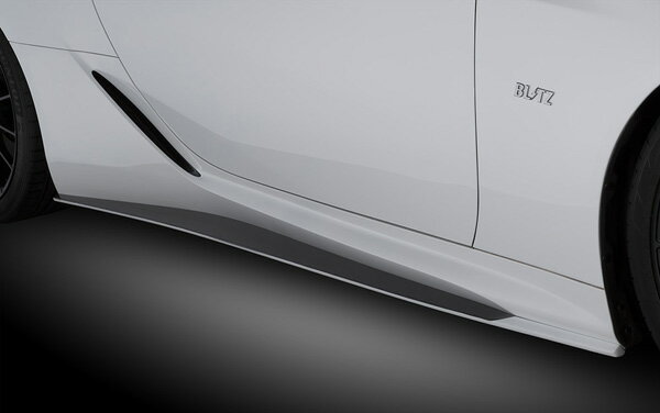 ブリッツ/BLITZ エアロスピードRコンセプト サイドスカート ブラックグラデーションクリアー塗装済 カーボン(CFRP) レクサス LC500h GWZ100 8GR-FXS 2017年03月～ Side skirt