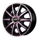 MID シュナイダー RX10-K ホイール ブラックポリッシュ クリスタルピンククリア 14インチ×4.5J+45 4H100 国産車 入数:1台分(4本) wheel