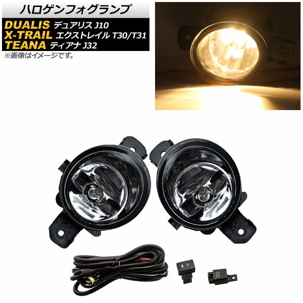 ハロゲンフォグランプ ニッサン デュアリス J10 2007年～2014年 H8/H11 リレーハーネス付き Halogen fo..