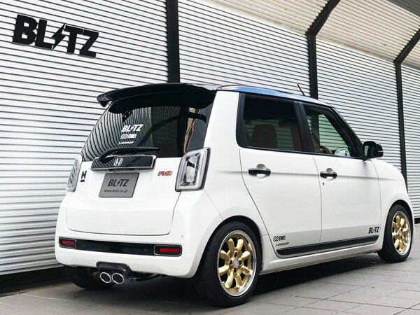 ブリッツ/BLITZ NUR-SPEC CUSTOM EDITION マフラー ホンダ N-BOXカスタム JF5 S07B 2WD専用,ターボ車専用 2023年10月〜 鏡面仕上げ(VS) Scarf