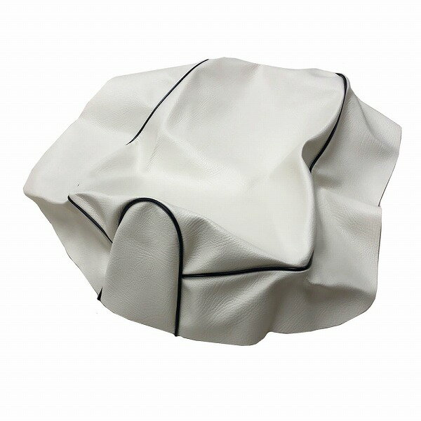 アルバ/ALBA 国産シートカバー 白カバー・黒パイピング 張替タイプ HCH1004-C20P10 ホンダ ディオ AF18/AF25 50cc 2輪 Domestic seat cover