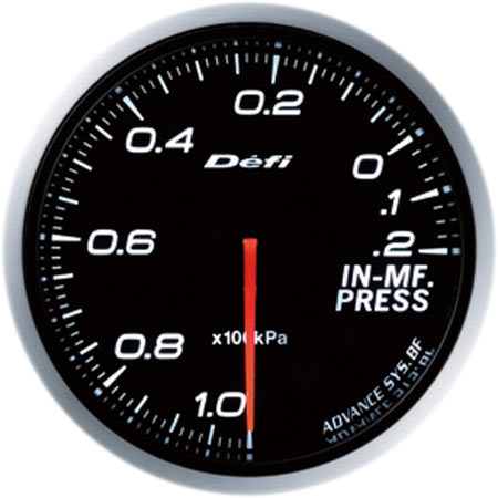 デフィ Defi-Link Meter ADVANCE BF インテークマニホールドプレッシャー計 φ60 照明色：ホワイト DF10101 Intake Mani Hold pressure