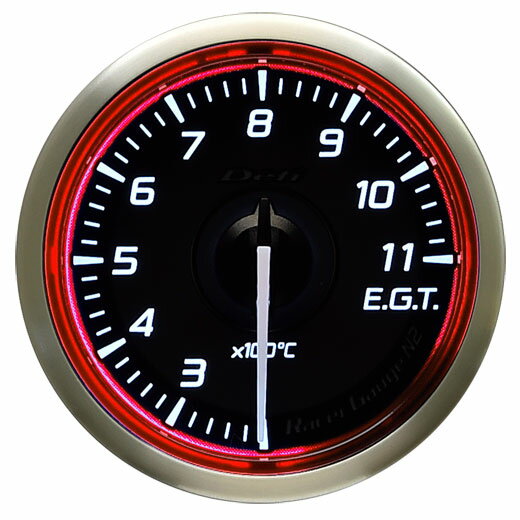 デフィ Racer Gauge N2 排気温度計 レッドモデル φ52 DF16403 Exhaust thermometer