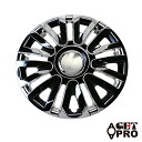 GET-PRO/ゲットプロ ホイールカバー クローム＆ブラック 15インチ 汎用 L063CBL15 入数：1台分(4枚) Wheel cover