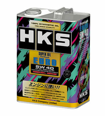 HKS スーパーオイルプレミアムユーロ エンジンオイル 4L 5W40 入数：1缶 52001-AK120 engine oil