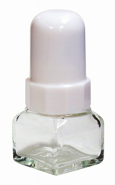 新潟精機 BeHAUS スポイト瓶ガラス角型 白 10ml SB-10 Spool bottle glass angle type