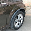オーバーフェンダー アウディ Q7 4LBARS/4LBHKS/4LCJTS Sライン車用 2006年10月〜2016年02月 ブラック ポリウレタン樹脂製 入...