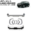 ボディキット トヨタ ランドクルーザー FJA300W/VJA300W 2021年08月〜 ホワイト ABS製 入数:1セット(8個) AP-XT2159