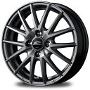 MID シュナイダー SQ27 ホイール メタリックシルバー 15インチ×5.5J+50 4H100 国産車 入数:1台分(4本)(2)