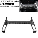 エアコンダクトカバー トヨタ ハリアー/ハリアーハイブリッド 80系(MXUA80/AXUH80/MXUA85/AXUH85) 2020年06月~ ブラックカーボン ABS製 AP-IT3108-BKC(2)