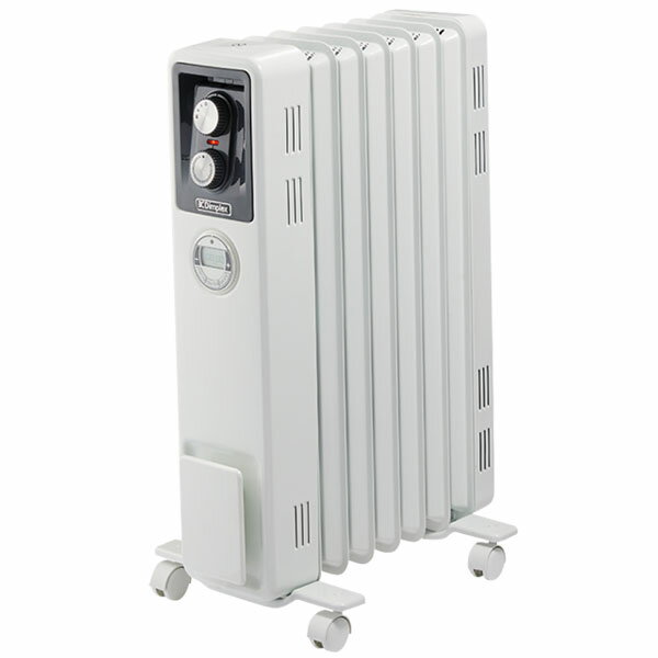 Dimplex(ディンプレックス) オイルフリーヒーター ホワイト 1200W 8～10畳程度 4プログラム式デジタルタイマー搭載 KECR12TIE oil free heater