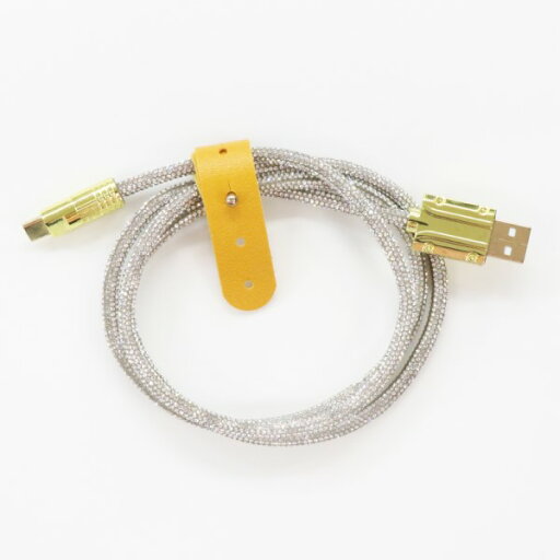 HIRO USBケーブル シルバーダイヤモンド Type-C 1m 急速充電対応 HDL-1088 cable HIRO USBケーブル シルバーダイヤモンド Type-C 1m 急速充電対応 HDL-1088 cable