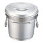 エムテートリマツ シルバーアルマイト段付 二重食缶 6L 245-R(022170-006) Silver anodized stepped double serving