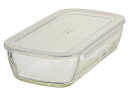 エムテートリマツ 耐熱ガラス製保存容器 角 900ml KSTL-90-TW(050298-001) Heat resistant glass storage container corner