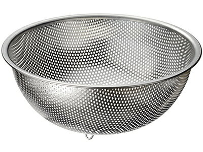 MTI 18-8 パンチングボールザル 21cm フックなし (041131-043) Punching ball colander