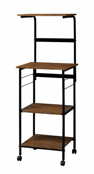 弘益 レンジワゴン ブラウン W500×D425×H1420mm VKW-50(BR) range wagon