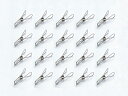つまみやすいステンレス製ピンチ 厚手用20個組 SV-6049(0355022) Easy grip stainless steel pinch