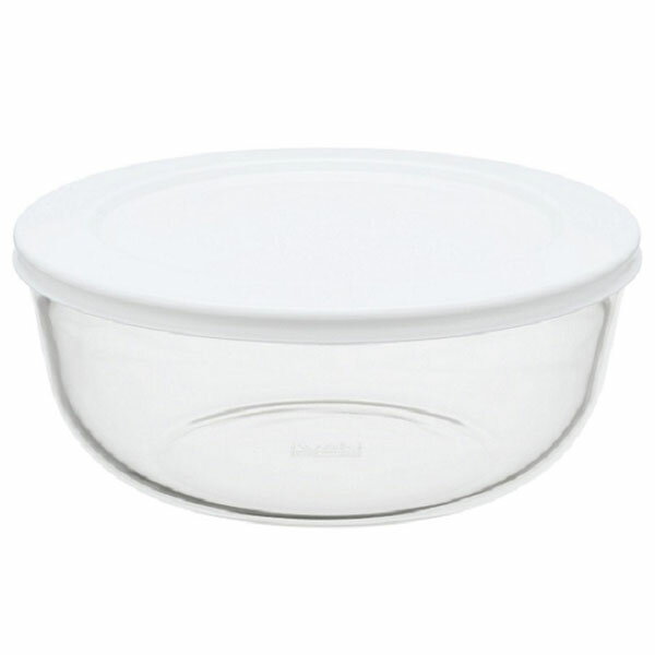 イワキ(Iwaki) パックぼうる 1.3L 耐熱ガラス 透明で中がすぐわかるフタ付のボウル KBC4160-W1(00123608) pack bowl