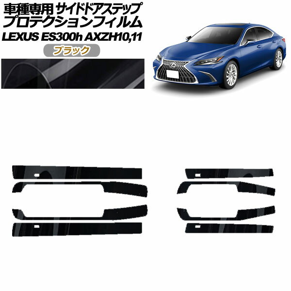 プロテクションフィルム サイドドアステップ レクサス ES300h AXZH10,11 2018年10月～ ブラック 入数：1セット(8枚) AP-PF0167-BK01 Protection film side door step