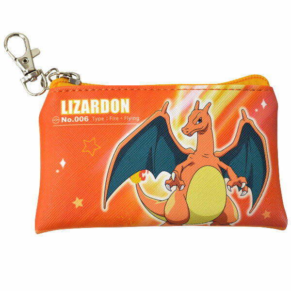 ポケットモンスター フラットミニポーチ リザードン バッグに付けてもかわいいポーチ PM33899 Pokemon flat mini pouch