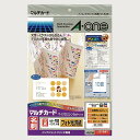 エーワン(A-one) マルチカード インクジェットプリンタ専用 A4 光沢名刺 10面 入数:1パック(10シート) 51041(15906) Multi c...