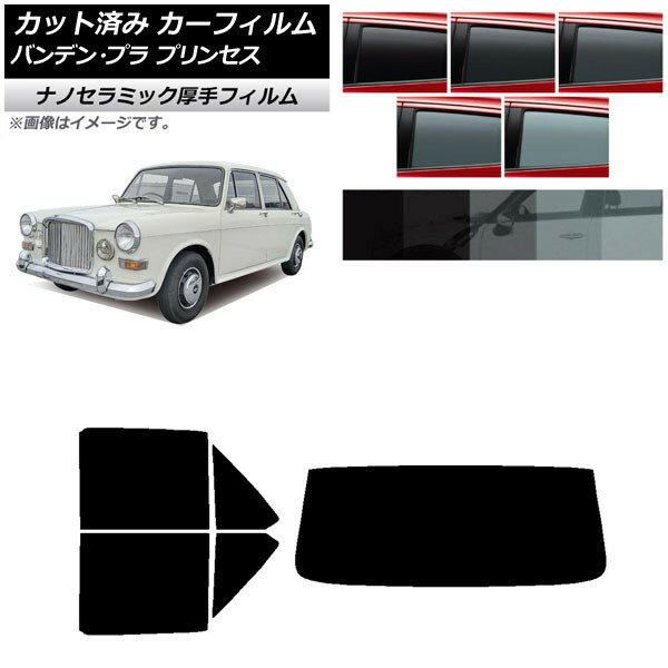 カーフィルム バンデン・プラ プリンセス 1975年～1978年 リアセット(1枚型) 厚手 UV 高断熱 選べる5フィルムカラー AP-WF4N0418-RDR1 Car film