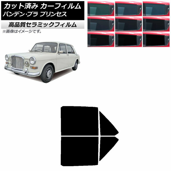 カーフィルム バンデン・プラ プリンセス 1975年～1978年 リアドアセット NC UV 高断熱 選べる9フィルムカラー AP-WFNC0418-RD Car film