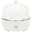 HIRO ゆで卵メーカー ホワイト 電熱式 最大7個 火を使わす簡単調理 HDL-3723 boiled egg maker