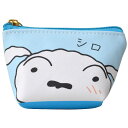 クレヨンしんちゃん ドアップ三角ミニポーチ シロ カバンに付けても可愛い KS33985(SHIRO) Crayon Shin chan up triangular mini pouch