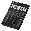 CASIO(カシオ) 人間工学電卓ジャストタイプ 黒 JE-12D-BK-N(48879) Ergonomic calculator type(2)