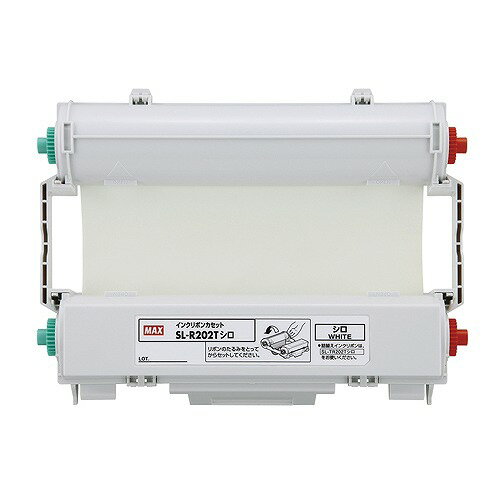マックス ビーポップインクリボン 白 SL-R202T(39130) pop ink ribbon