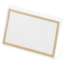 クラウン L型カード立 アクリル製 CR-KD800-T(06101) shaped card stand