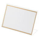 クラウン L型カード立 アクリル製 CR-KD121-T(06104) shaped card stand