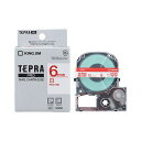 キングジム(Kingjim) テプラPRO テープカートリッジ 白/赤文字 SS6R(37517) Tepra Tape Cartridge(2)