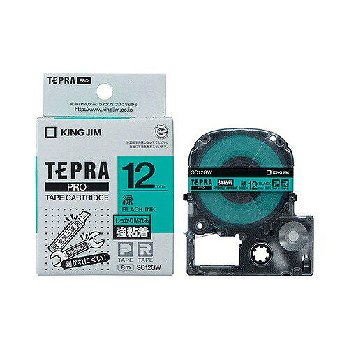 󥰥(Kingjim) ƥץPRO ơץȥå /ʸ Ǵ٥ SC12GW(17712) Tepra Tape ...