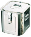三宝産業 UK 18-8 角型キッチンポット 13.5cm パッキンフック付 手無 0054300 square kitchen pot