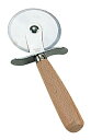 木柄ピザカッター 大 0175000 wooden handle pizza cutter